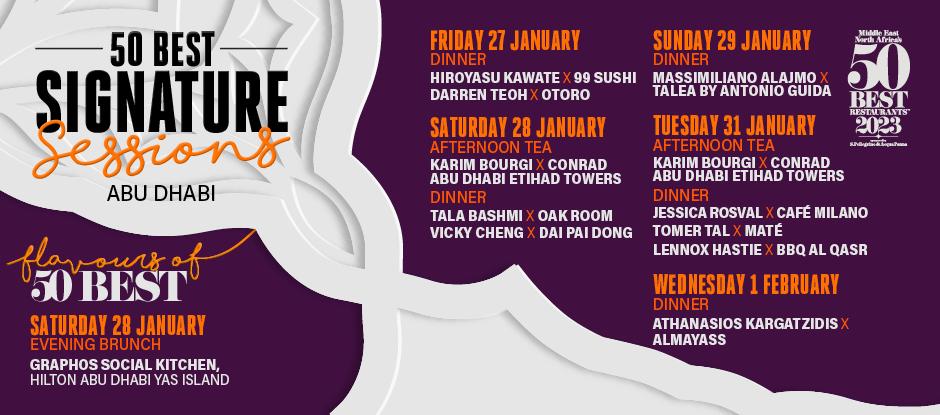 Culinary stars descend on Abu Dhabi for 50 Best’s exclusive dining series: here’s everything you need to know